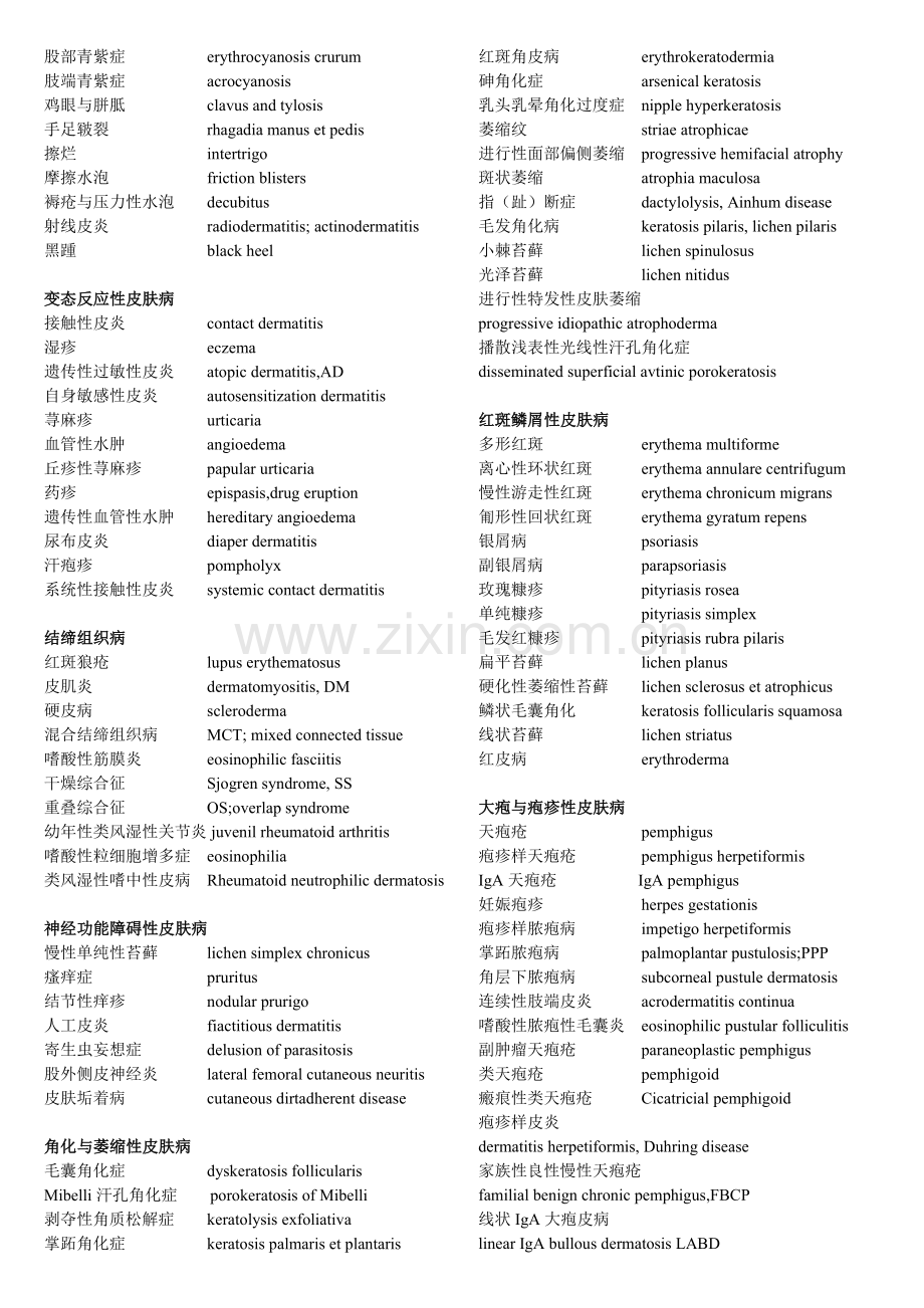 皮肤病的医学英语.doc_第2页