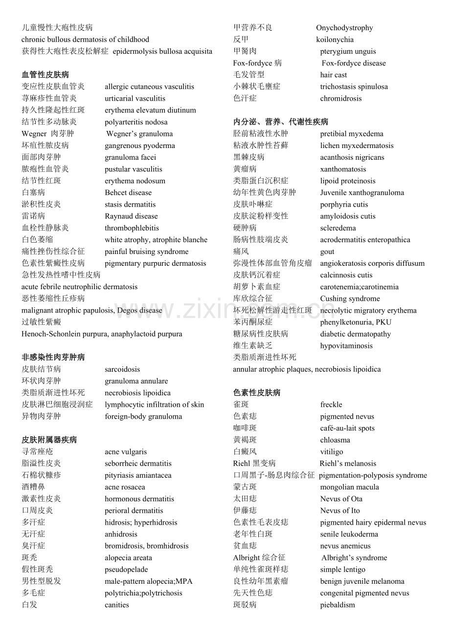 皮肤病的医学英语.doc_第3页