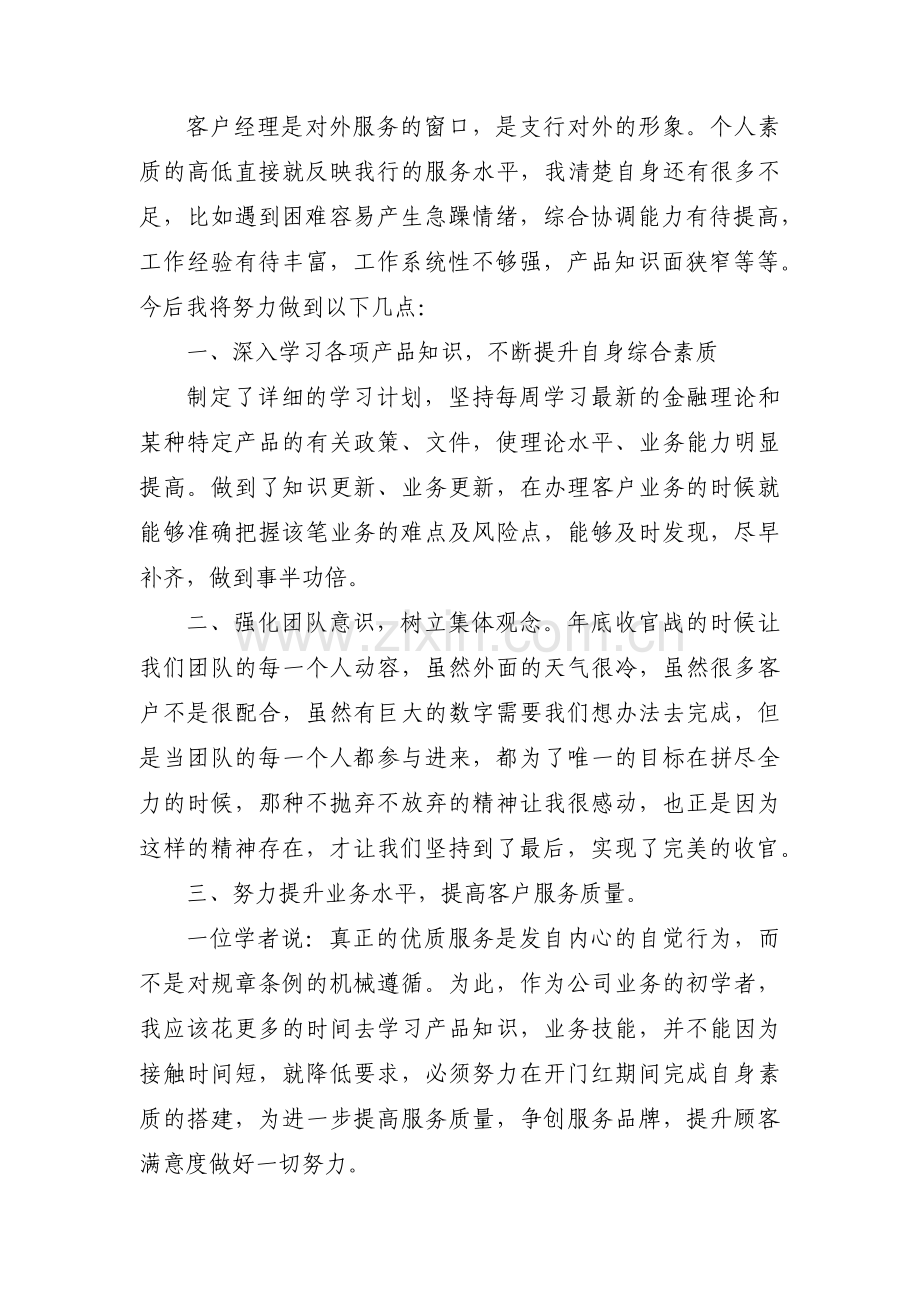 客户经理个人年度工作规划集合3篇.pdf_第2页