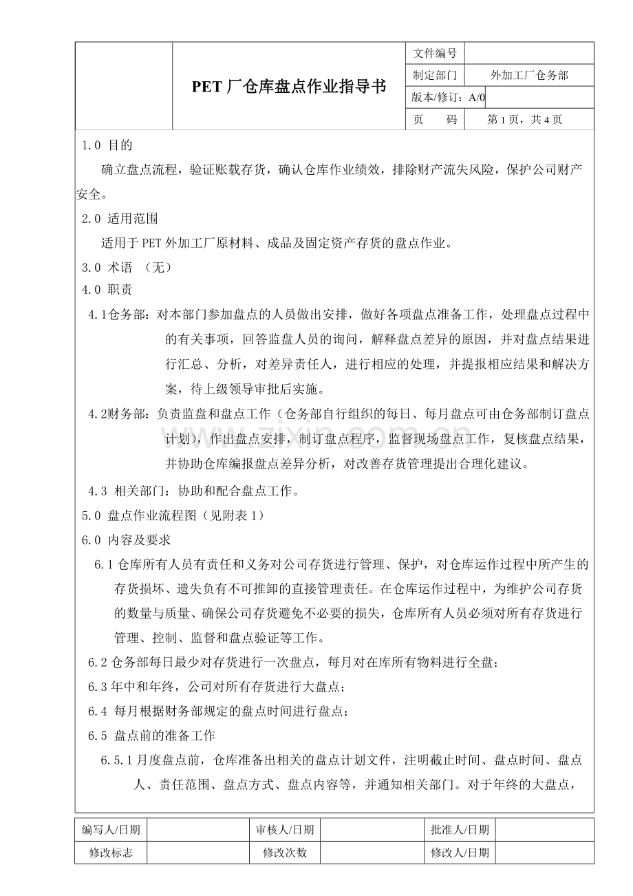 仓库盘点作业指导书.doc_第1页