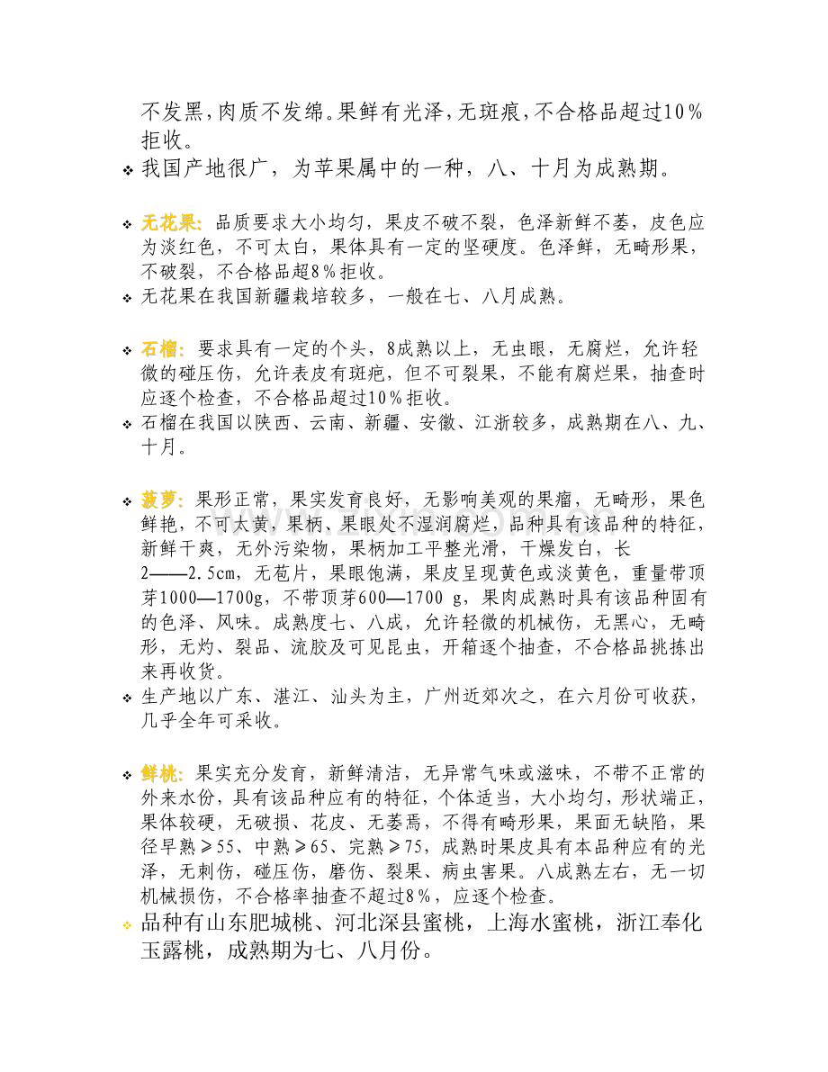 水果收货标准.doc_第2页