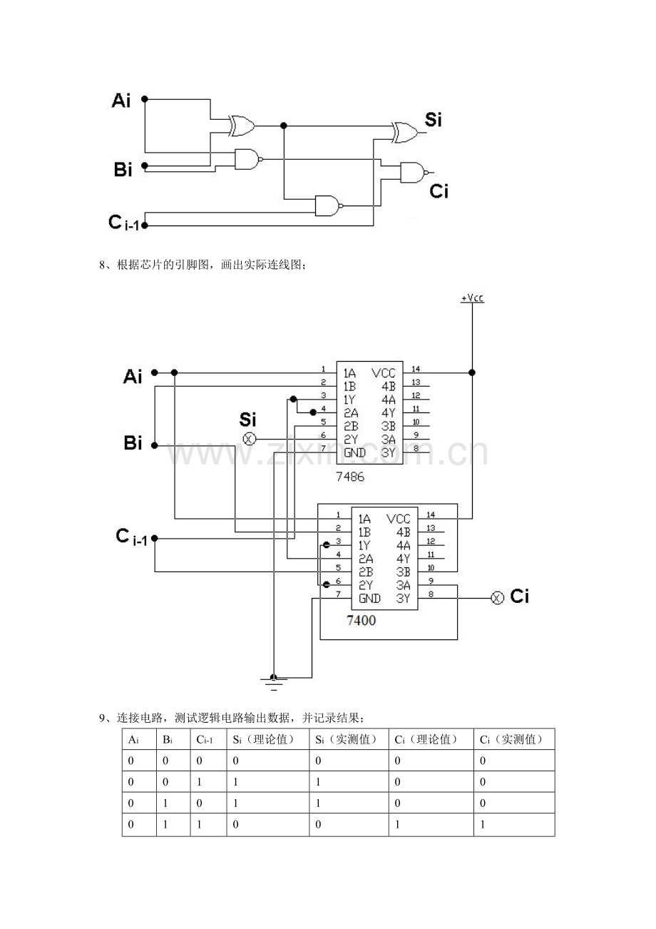 用门电路设计一位的全加器.doc_第3页