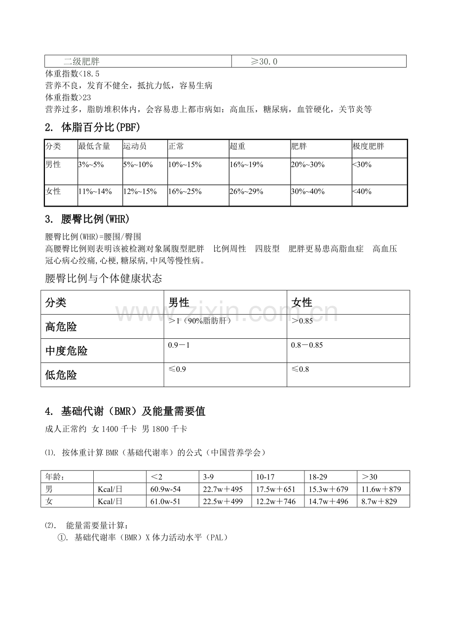 健康体适能-私人教练-评估标准与方法.doc_第3页