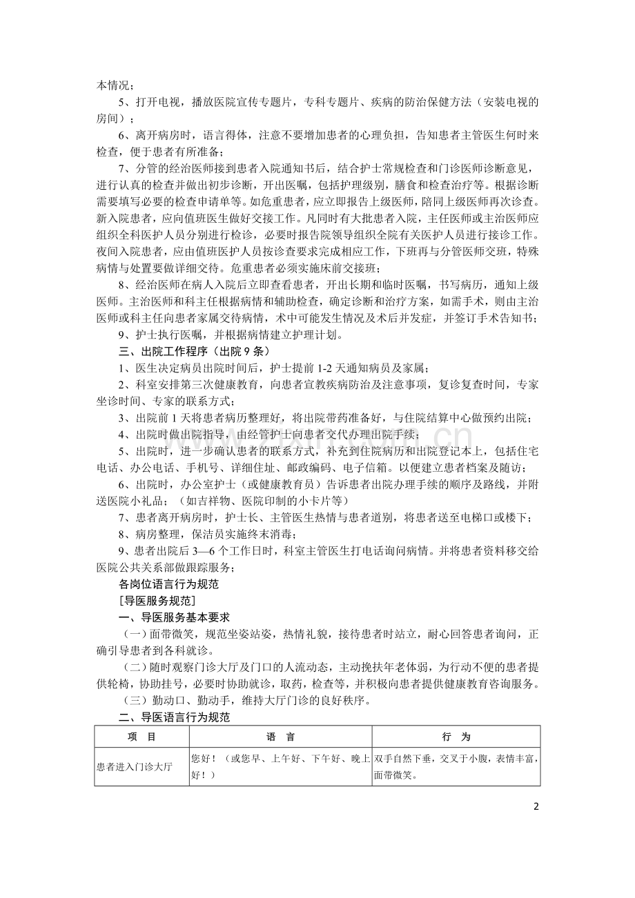 医院诊疗及语言行为规范.doc_第2页