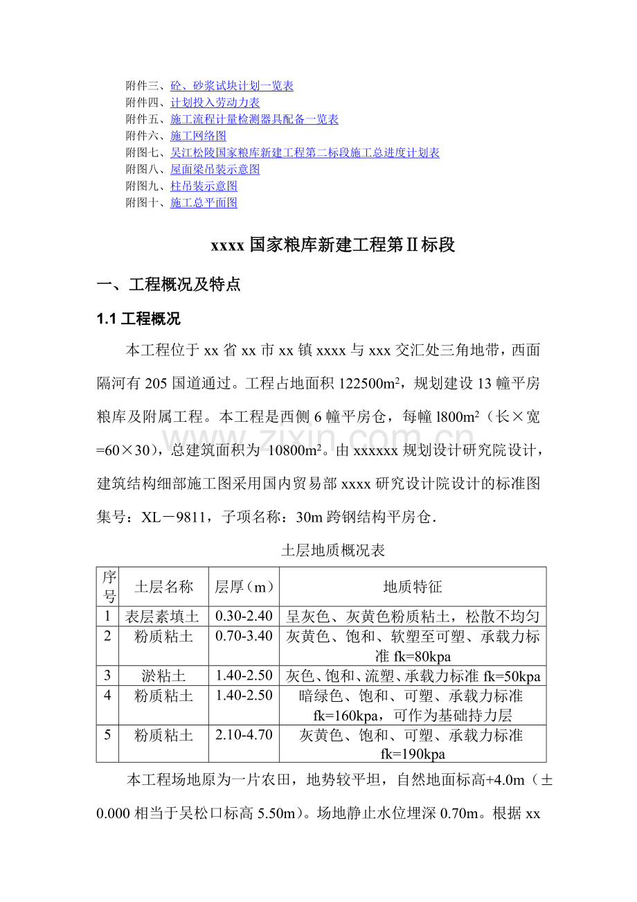 国家粮食储备库施工组织设计.doc_第2页