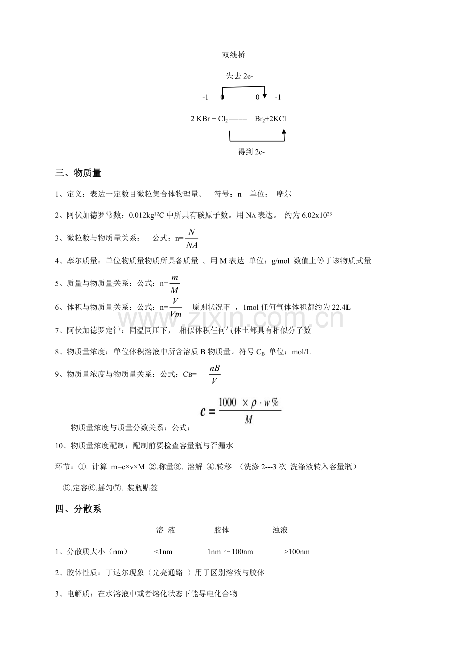 2021年高中化学学业水平测试知识点总结完整版.doc_第2页