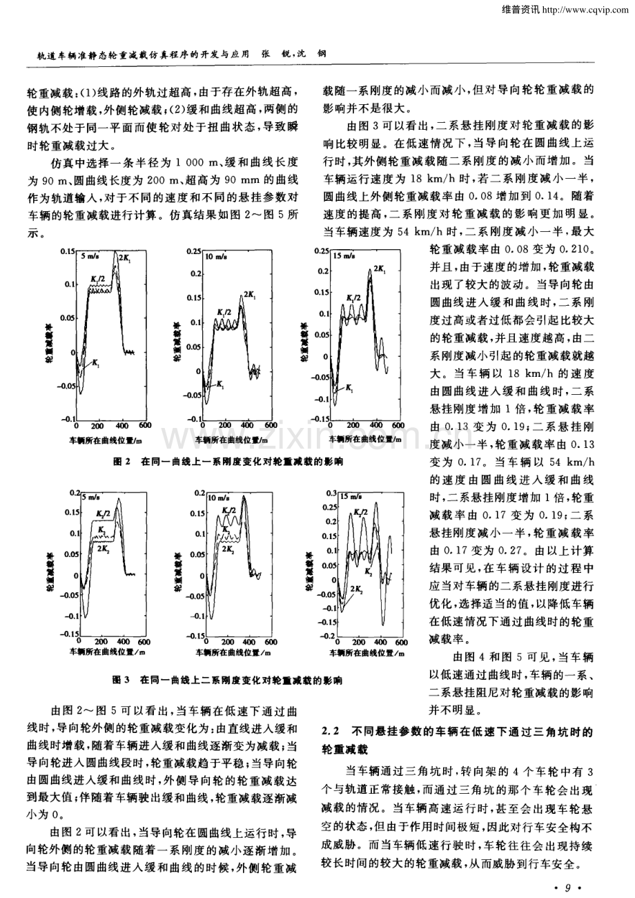 轨道车辆准静态轮重减载仿真程序的开发与应用.pdf_第2页