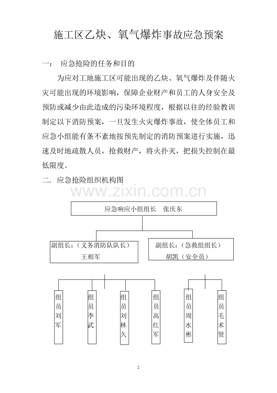 乙炔氧气爆炸事故应急预案.doc_第2页