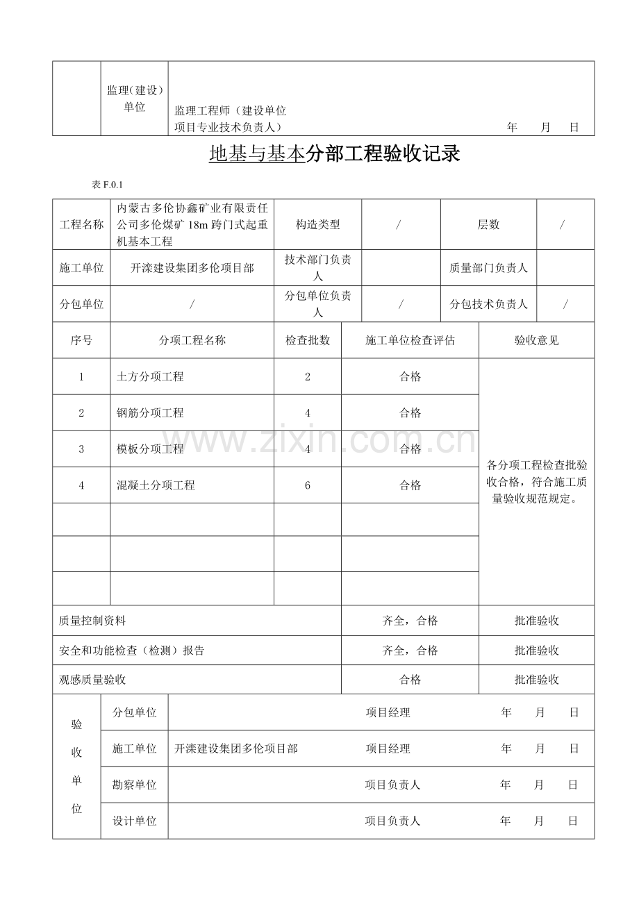 建筑工程分部工程验收记录已填写实例样本.doc_第3页