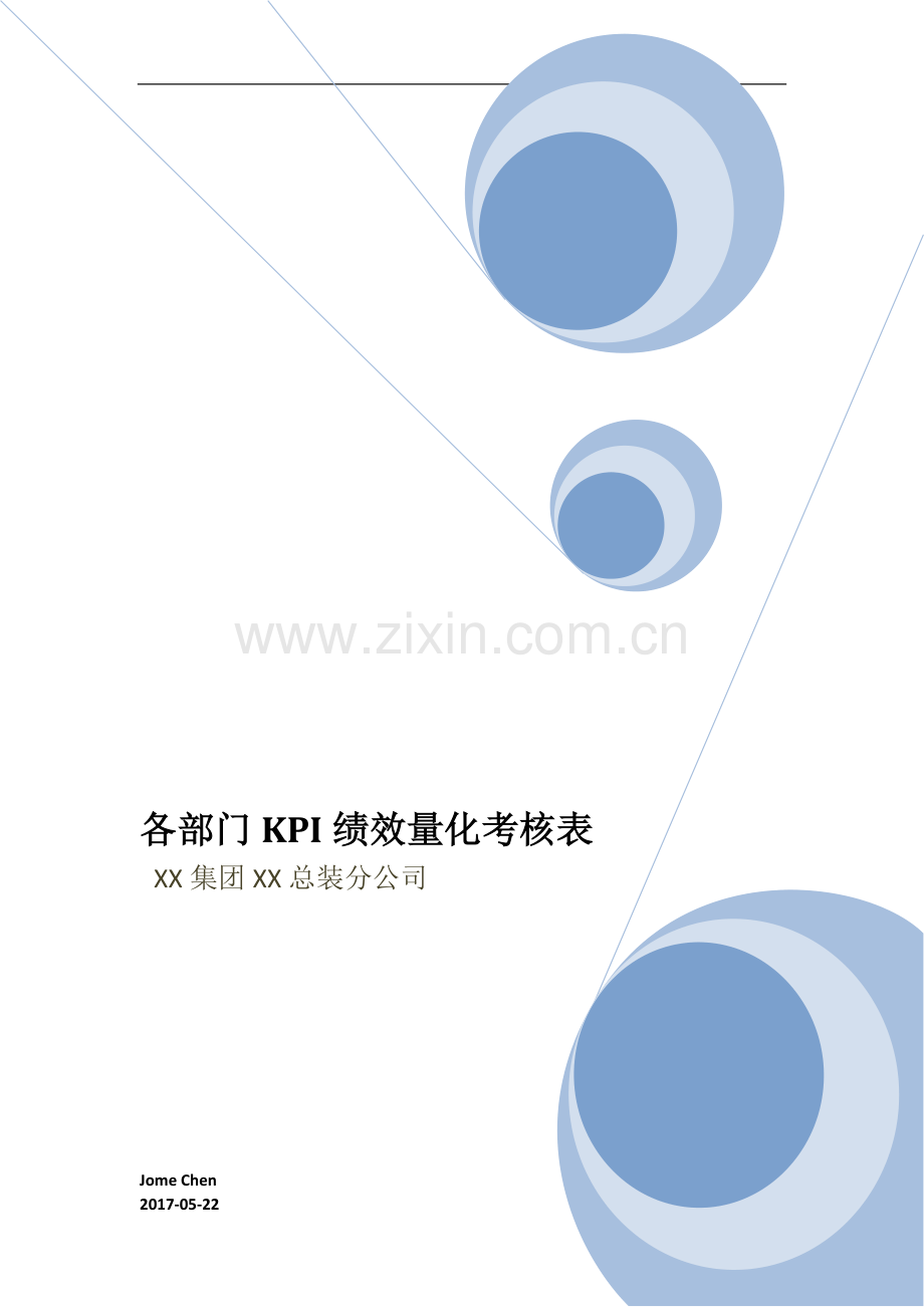 各部门KPI绩效量化考核表.docx_第1页