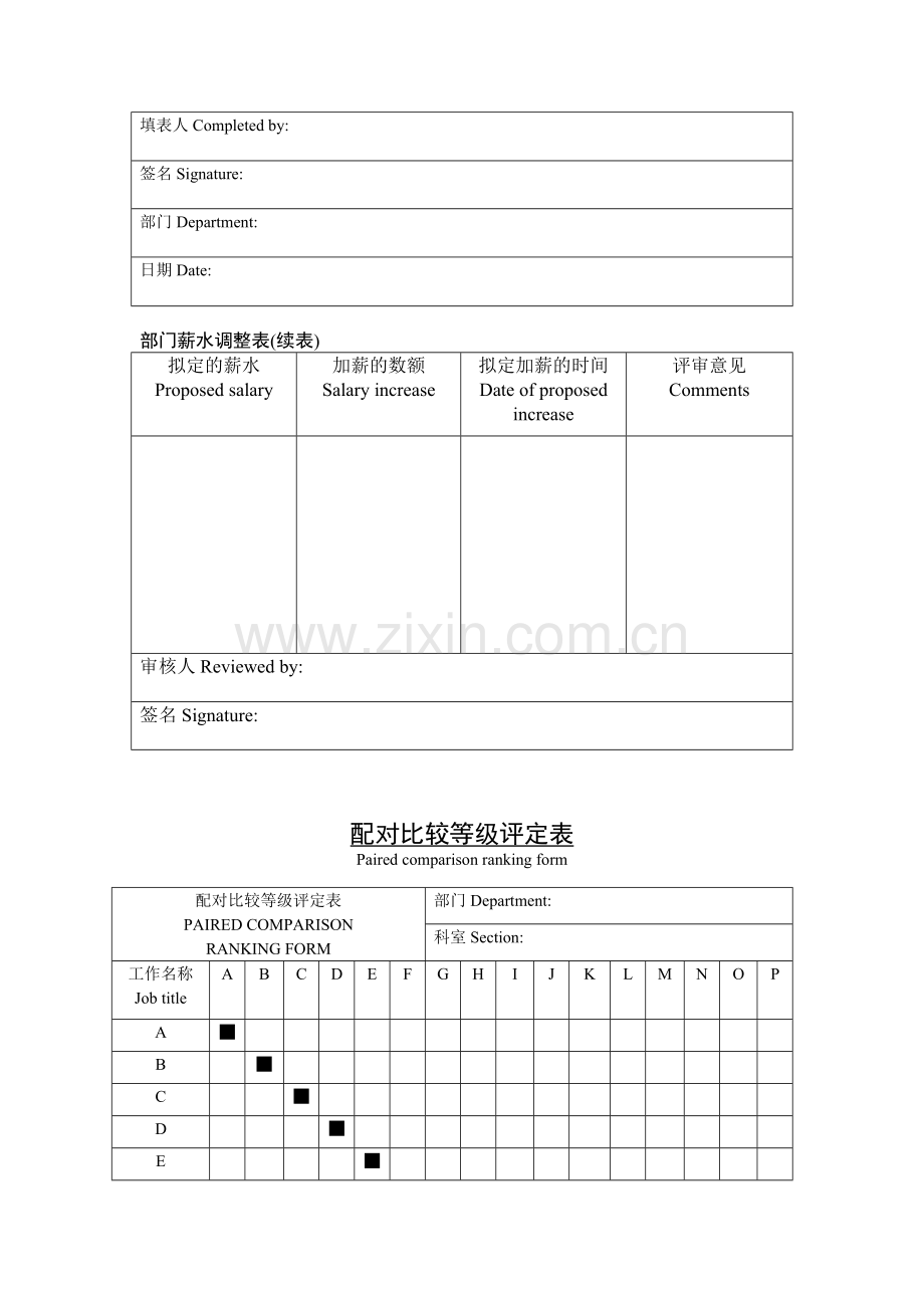 公司企业件工资调查报告单.doc_第3页