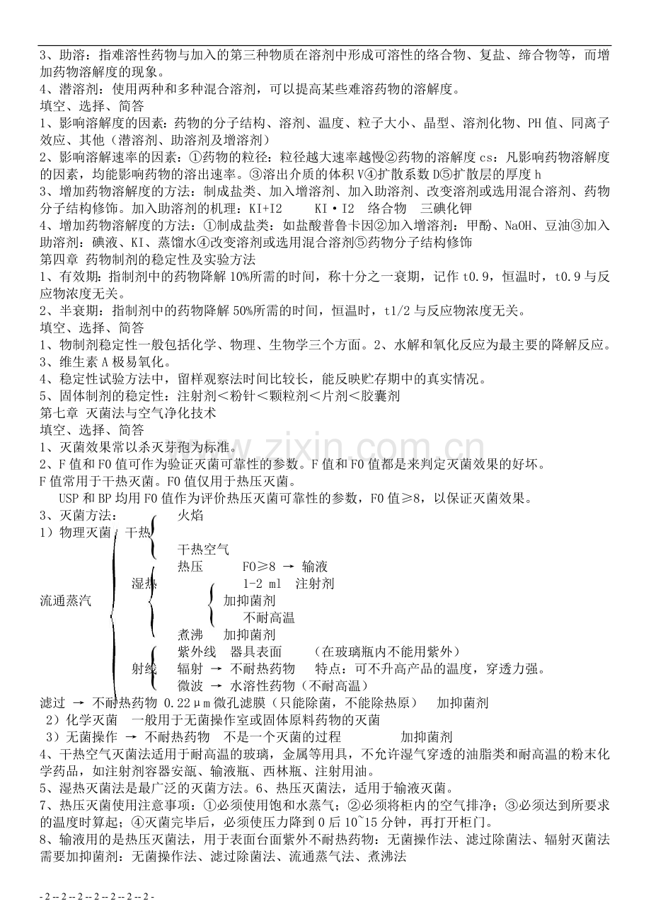 《药剂学》复习资料2.doc_第2页