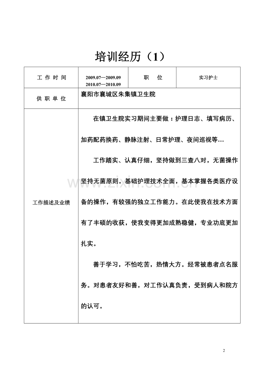 护士求职个人简历示例.doc_第2页