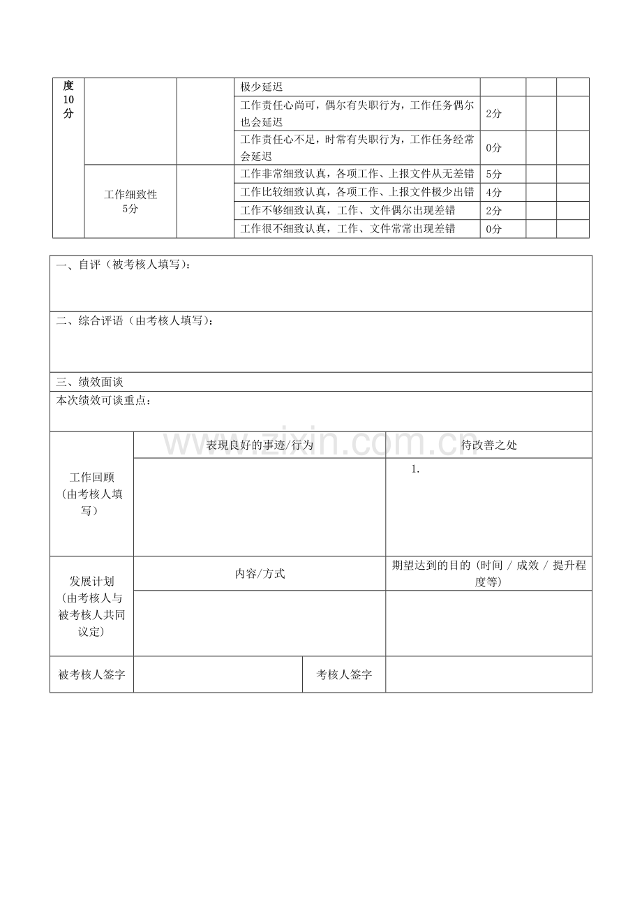 人事部绩效考核表.docx_第3页