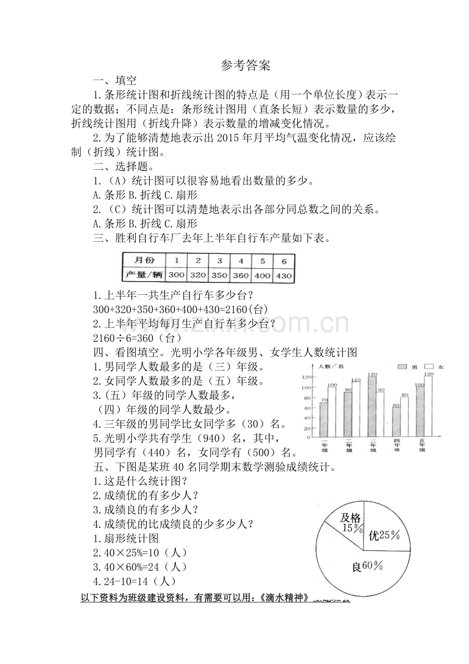 人教版数学六年级下册-07整理和复习-03统计与概率-随堂测试习题03.doc_第2页