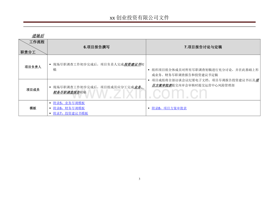 创投投资项目尽职调查工作基本流程模版.doc_第3页