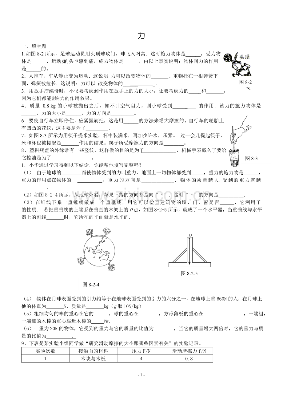 八年级(下)第七章《力》单元测试.doc_第1页