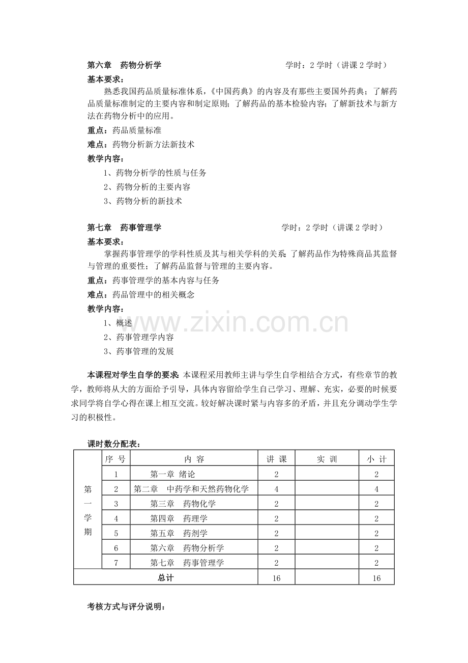 药学导论教学大纲.doc_第3页