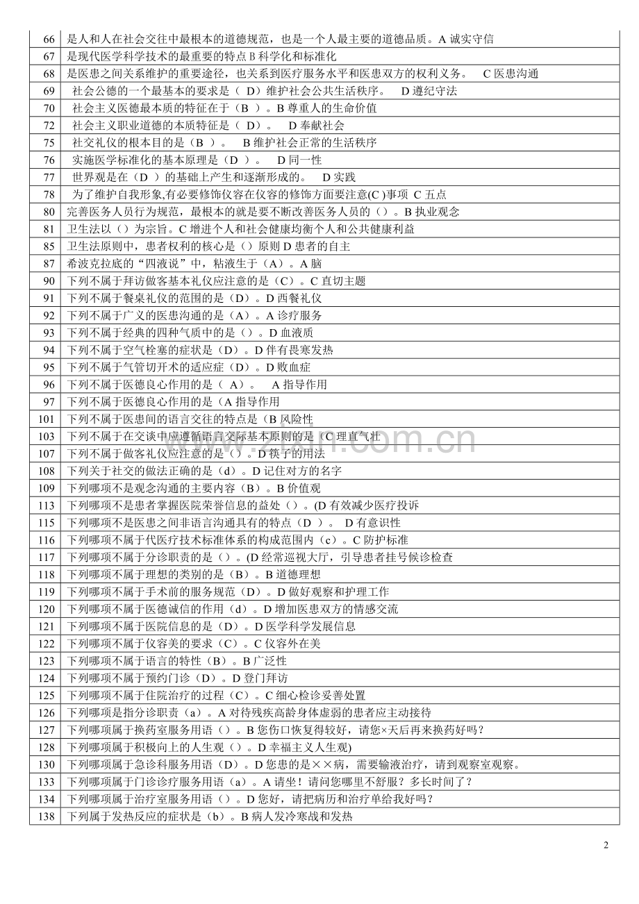 医务人员行为规范与医务礼仪汇总.doc_第2页