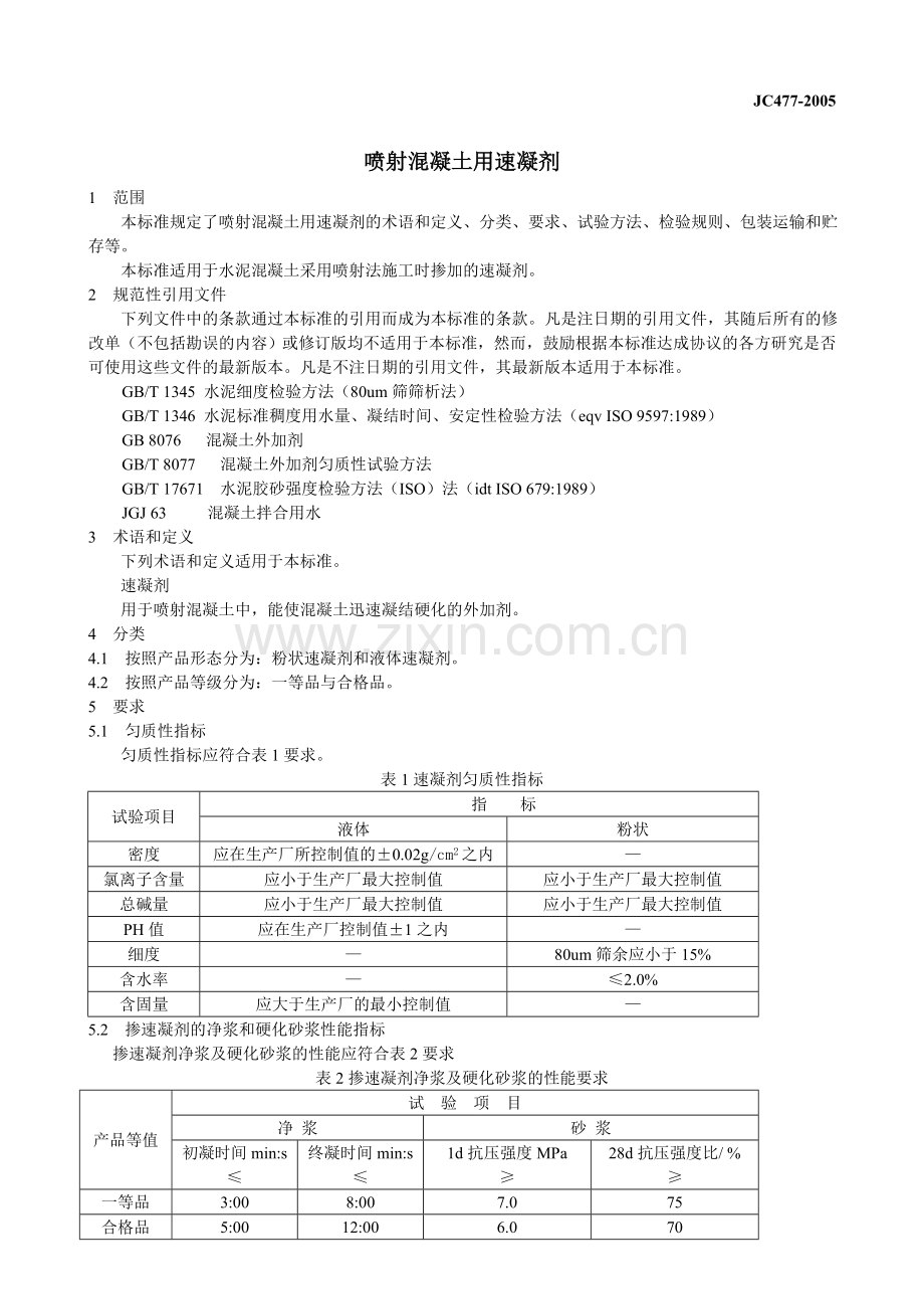 速凝剂标准[1] 2.doc_第1页