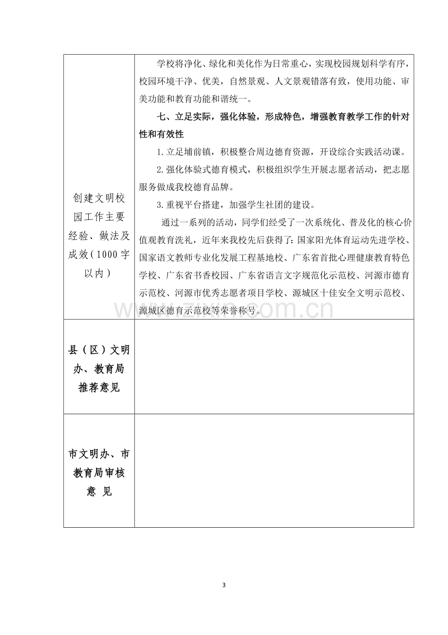 河源市文明校园申报表.doc_第3页