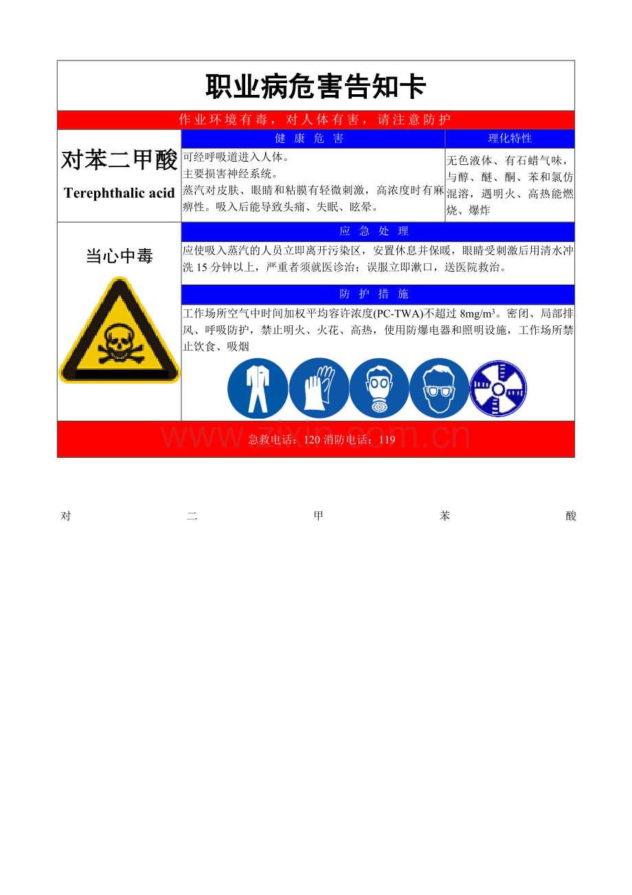 职业病危害因素告知卡.doc_第1页