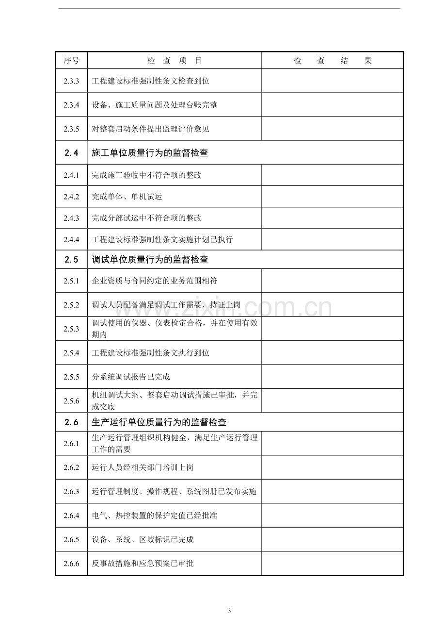 机组整套启动试运前监督检查表.doc_第3页