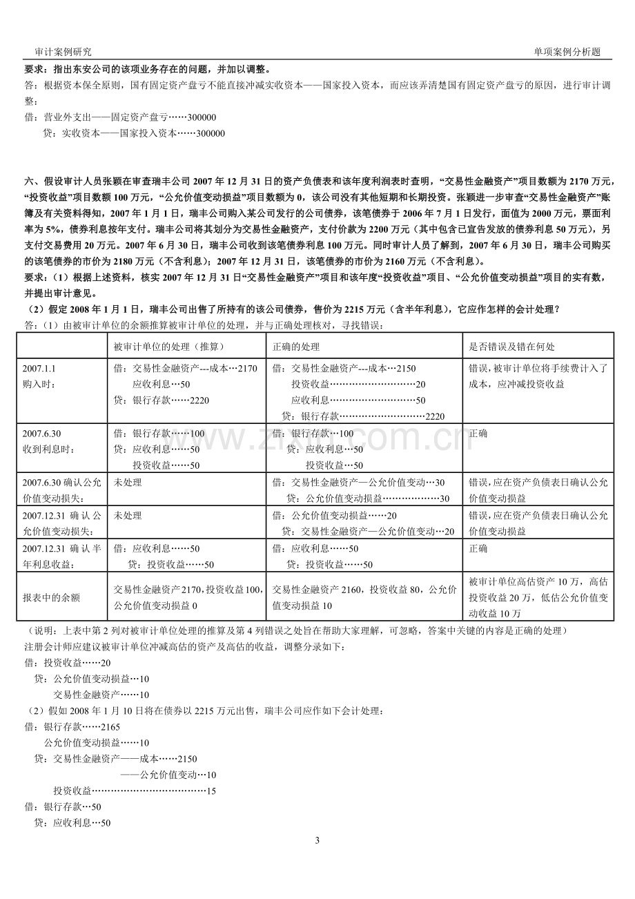 审计案例研究-单项案例分析题.docx_第3页