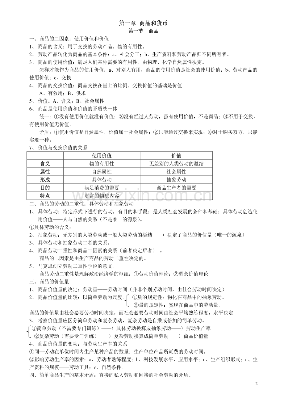 复旦大学本科讲义-政治经济学课堂讲义.pdf_第2页