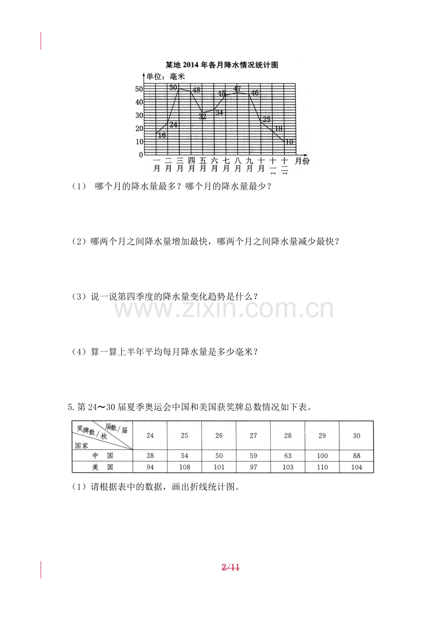 人教版数学五年级下册-11总复习-随堂测试习题03.doc_第2页