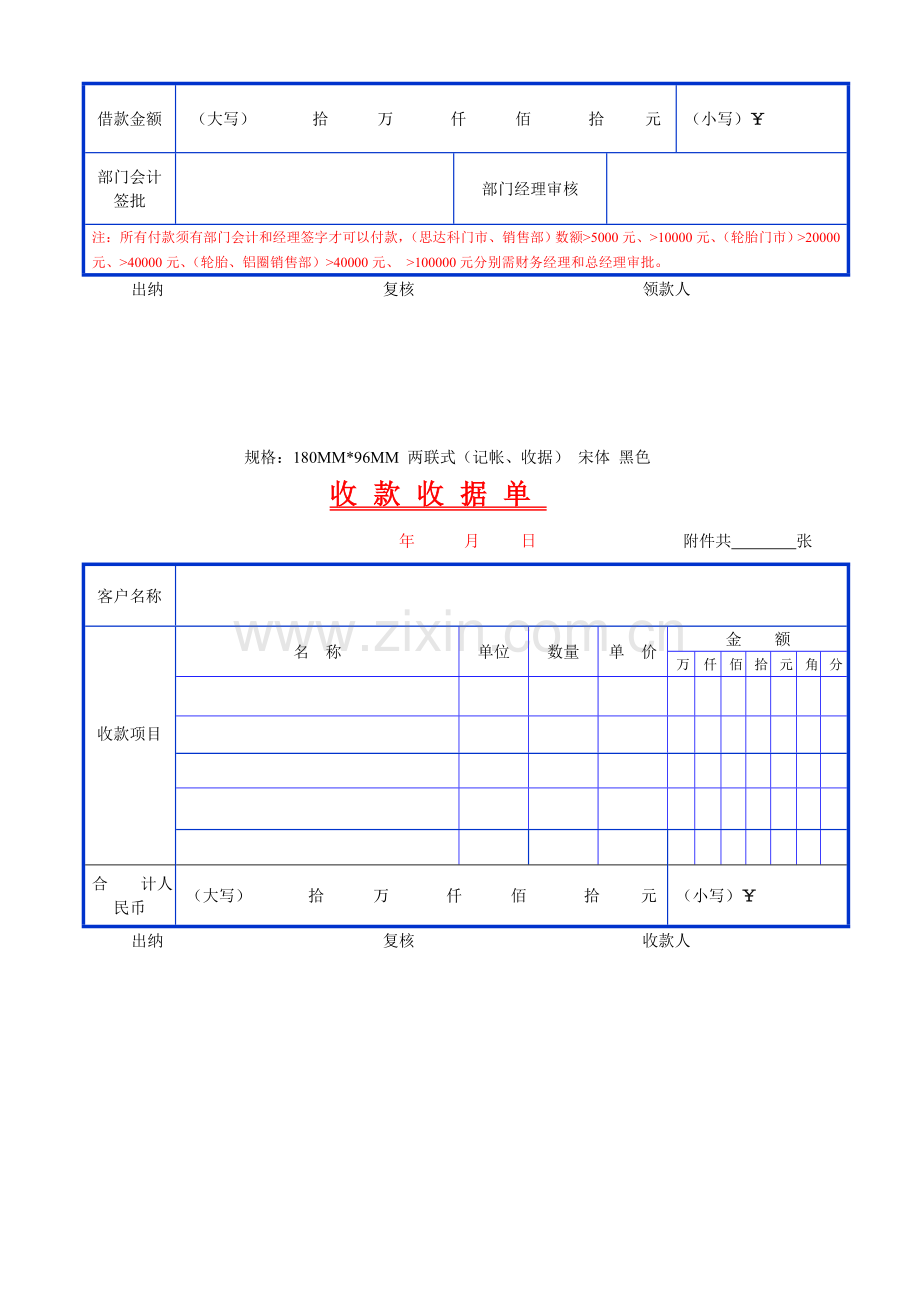 费用报销单表格.doc_第3页