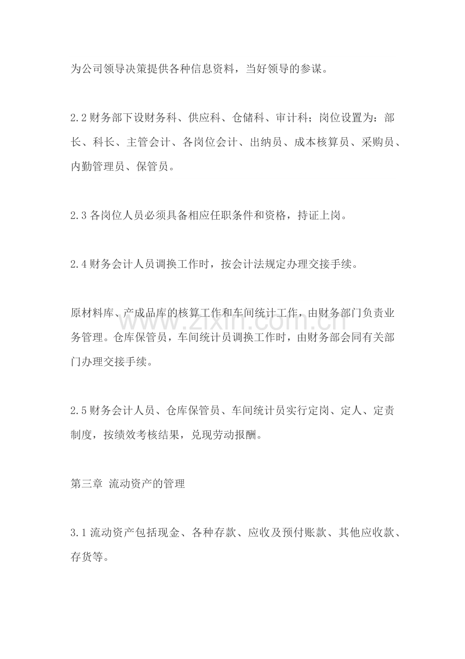 XXXX公司财务会计制度(范本-仅供参考).docx_第2页