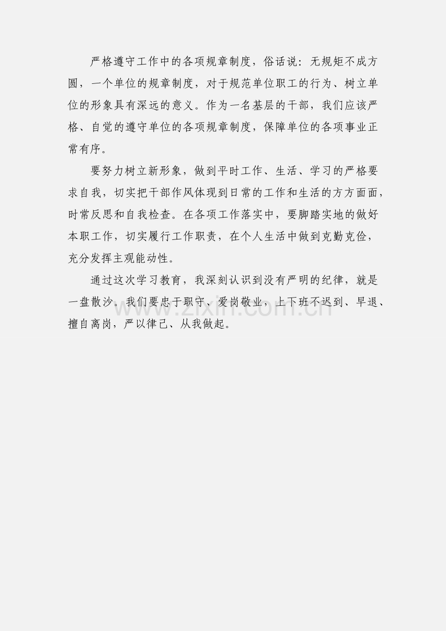 纪律作风教育整顿学习心得体会2篇.docx_第3页