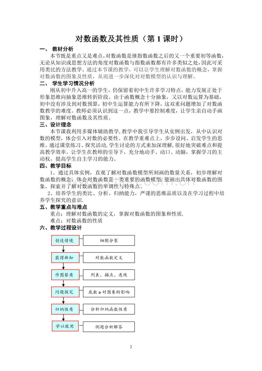 《对数函数及其性质》教学设计.doc_第2页