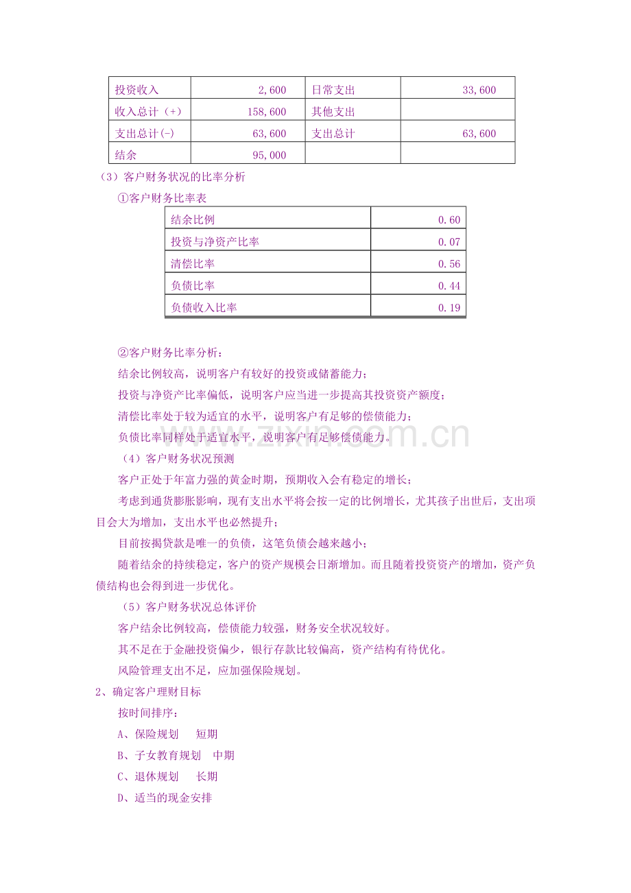 赵先生家庭理财规划案例.doc_第2页