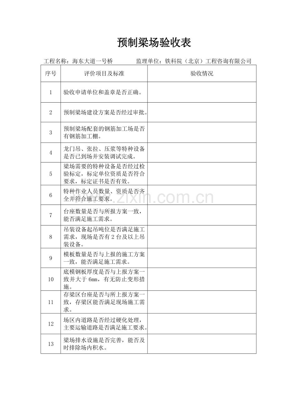 预制梁场验收表.doc_第1页