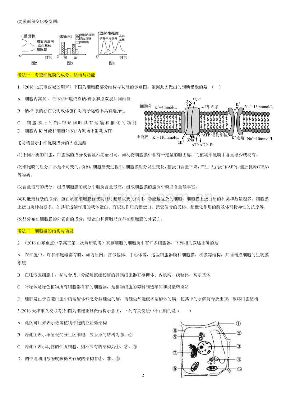 细胞的基本结构与物质进出细胞的方式.docx_第2页