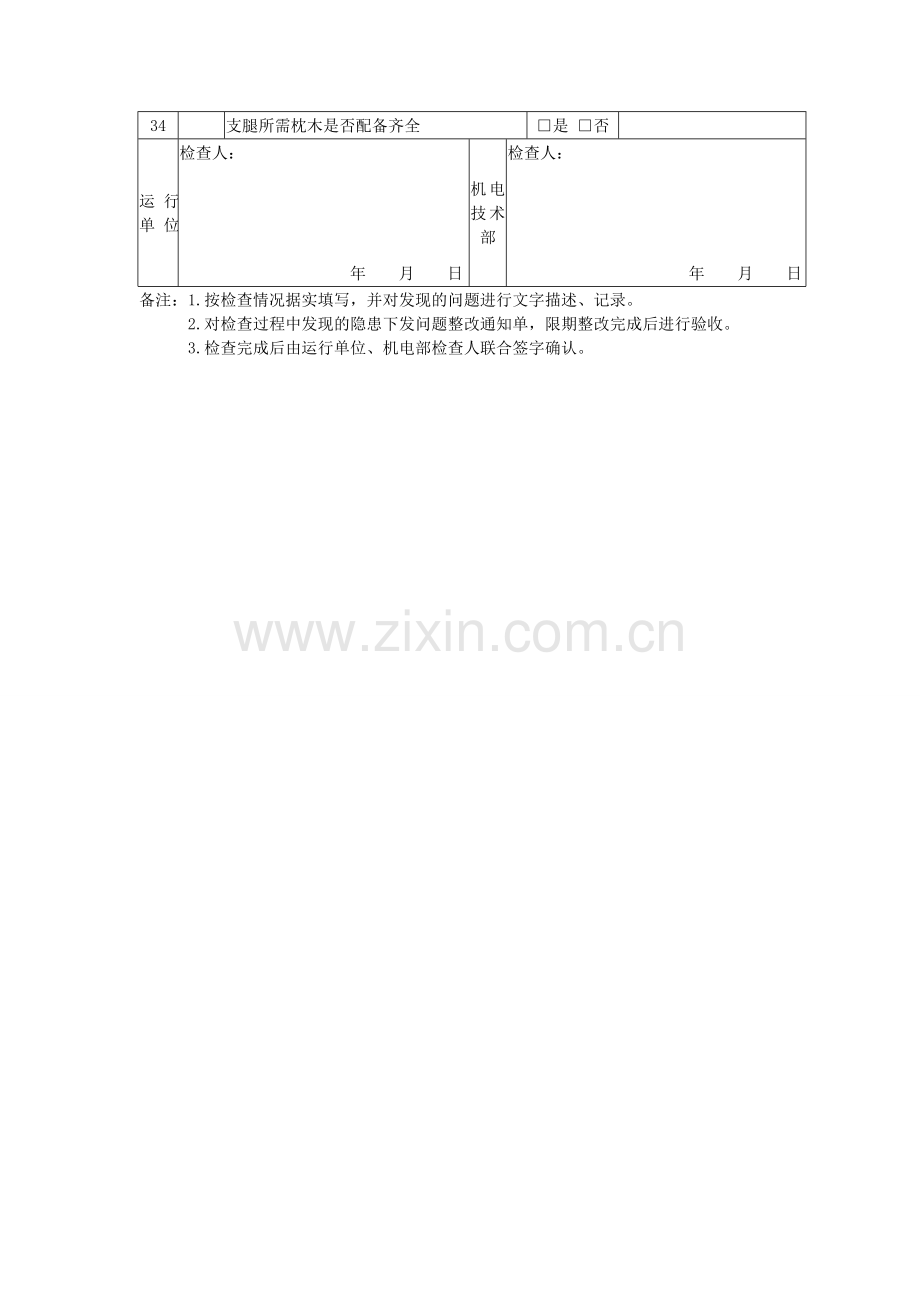 汽车起重机检查记录表(月检).doc_第2页