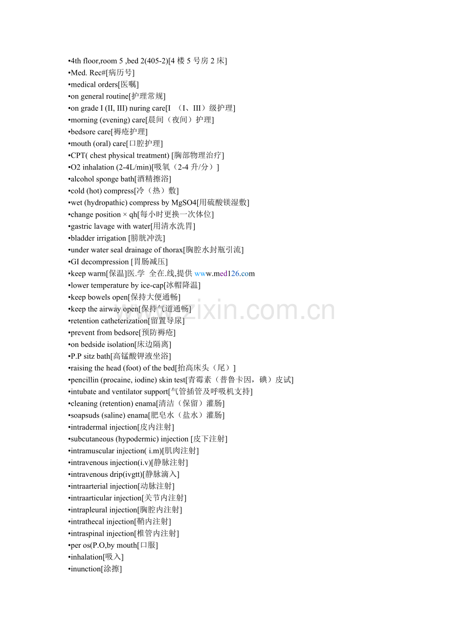 常用医嘱术语(英文).doc_第2页