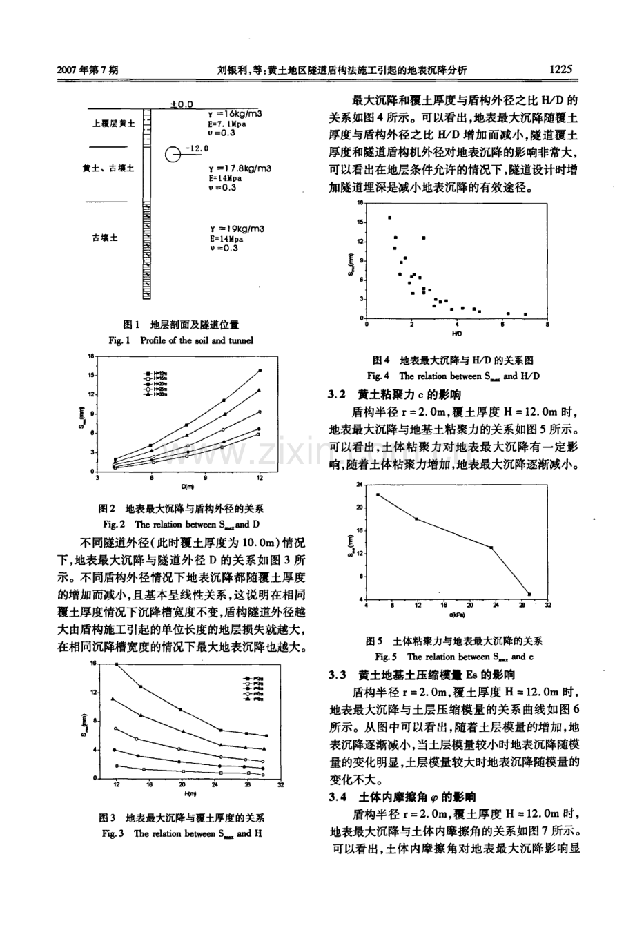 黄土地区隧道盾构法施工引起的地表沉降分析.pdf_第2页