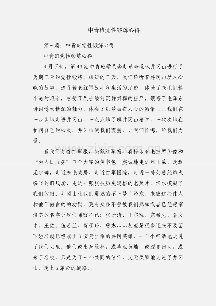 中青班党性锻炼心得.docx_第1页