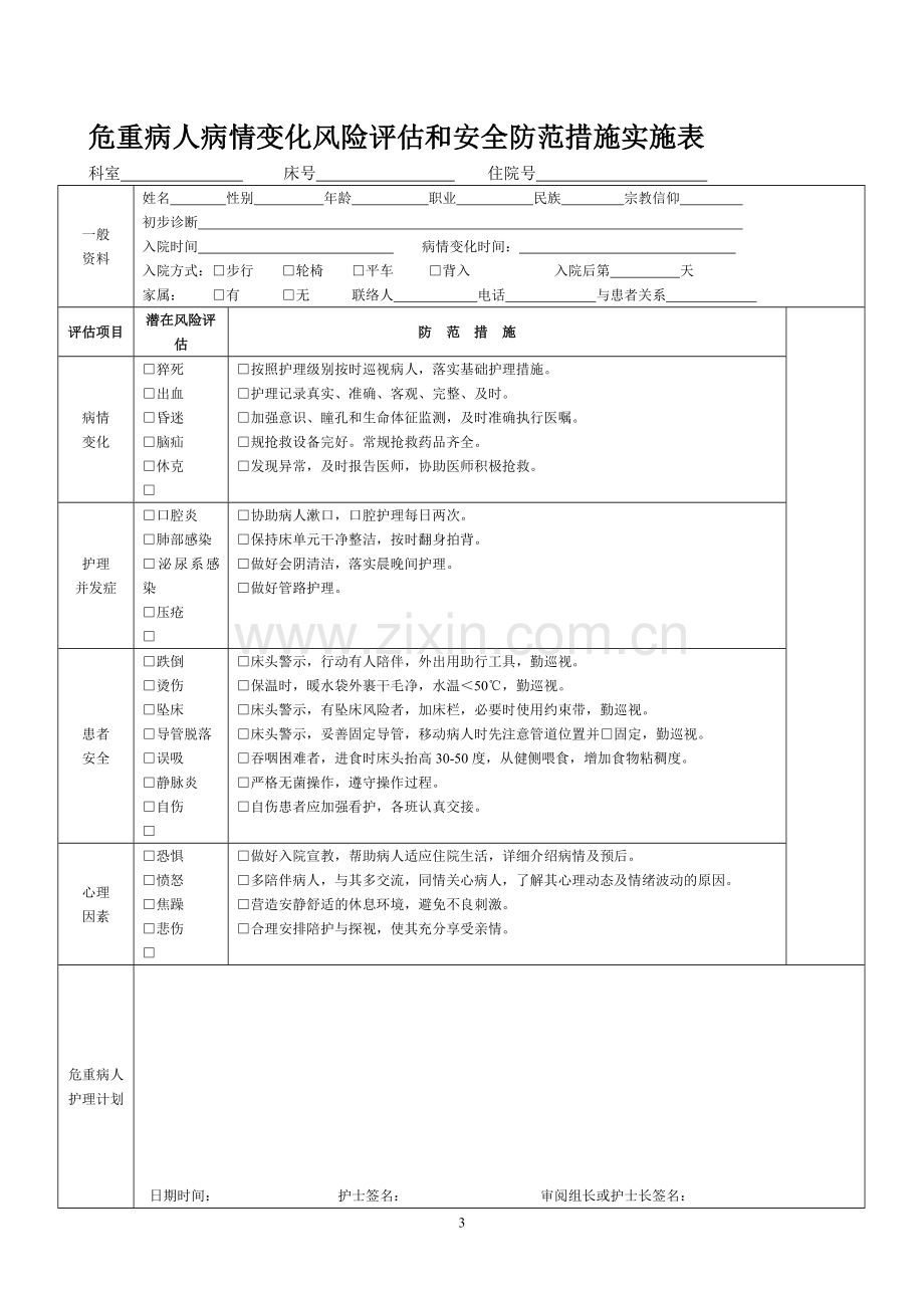 入院病人风险评估表(2017.11.6).doc_第3页