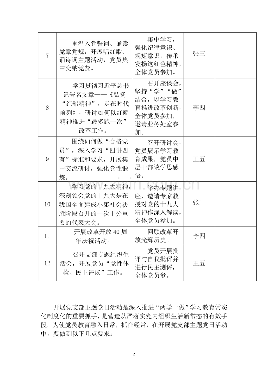 2018年学校党支部主题党日活动计划.docx_第2页