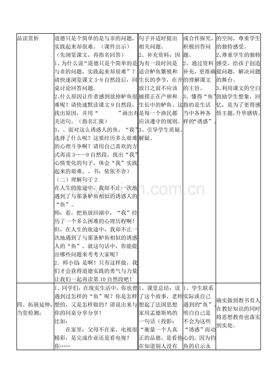 小学语文表格式教学设计.doc_第3页