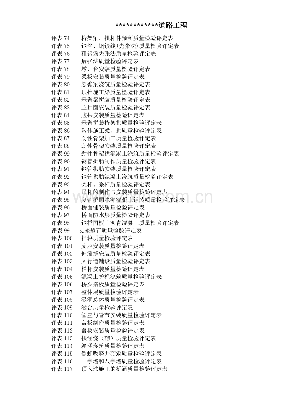 公路工程质量评定表.doc_第3页