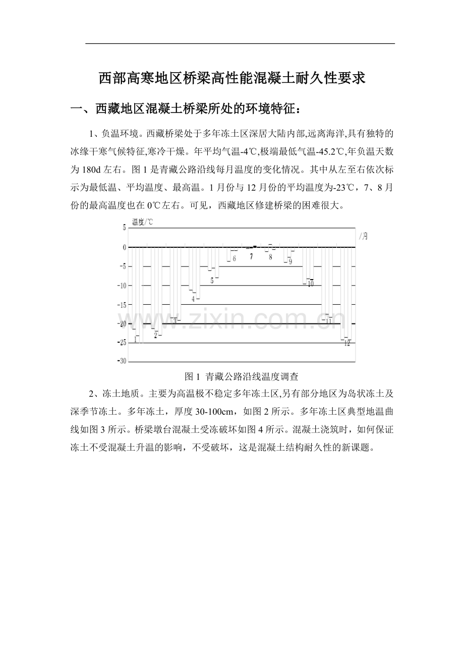 西部高寒地区桥梁高性能混凝土耐久性设计及施工技术.docx_第1页