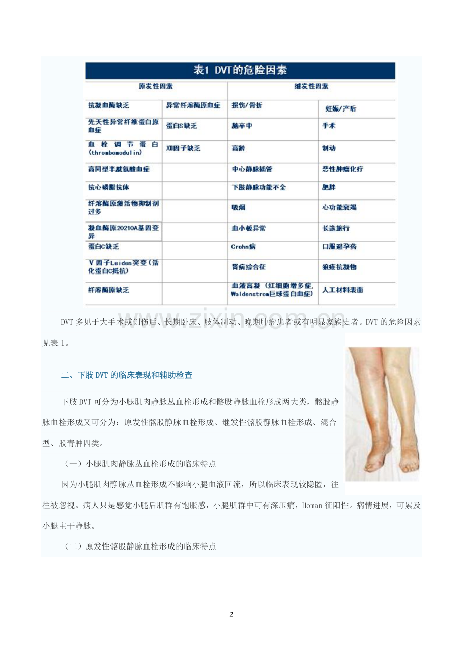 下肢深静脉血栓的防治.doc_第2页