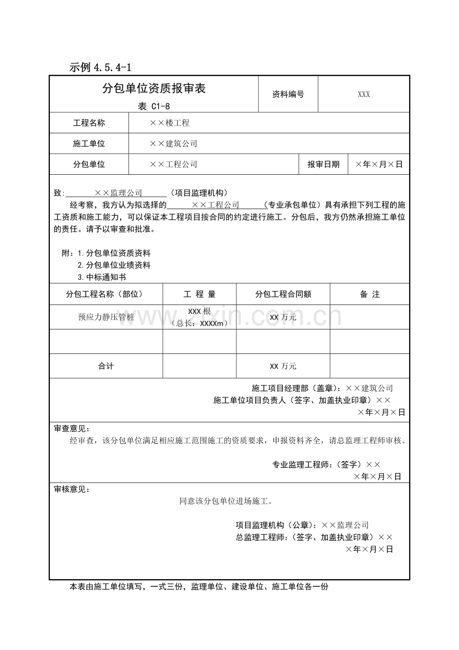 分包单位资质报审表.docx_第2页