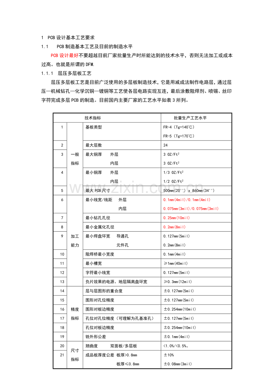 PCB设计基本工艺要求.doc_第1页