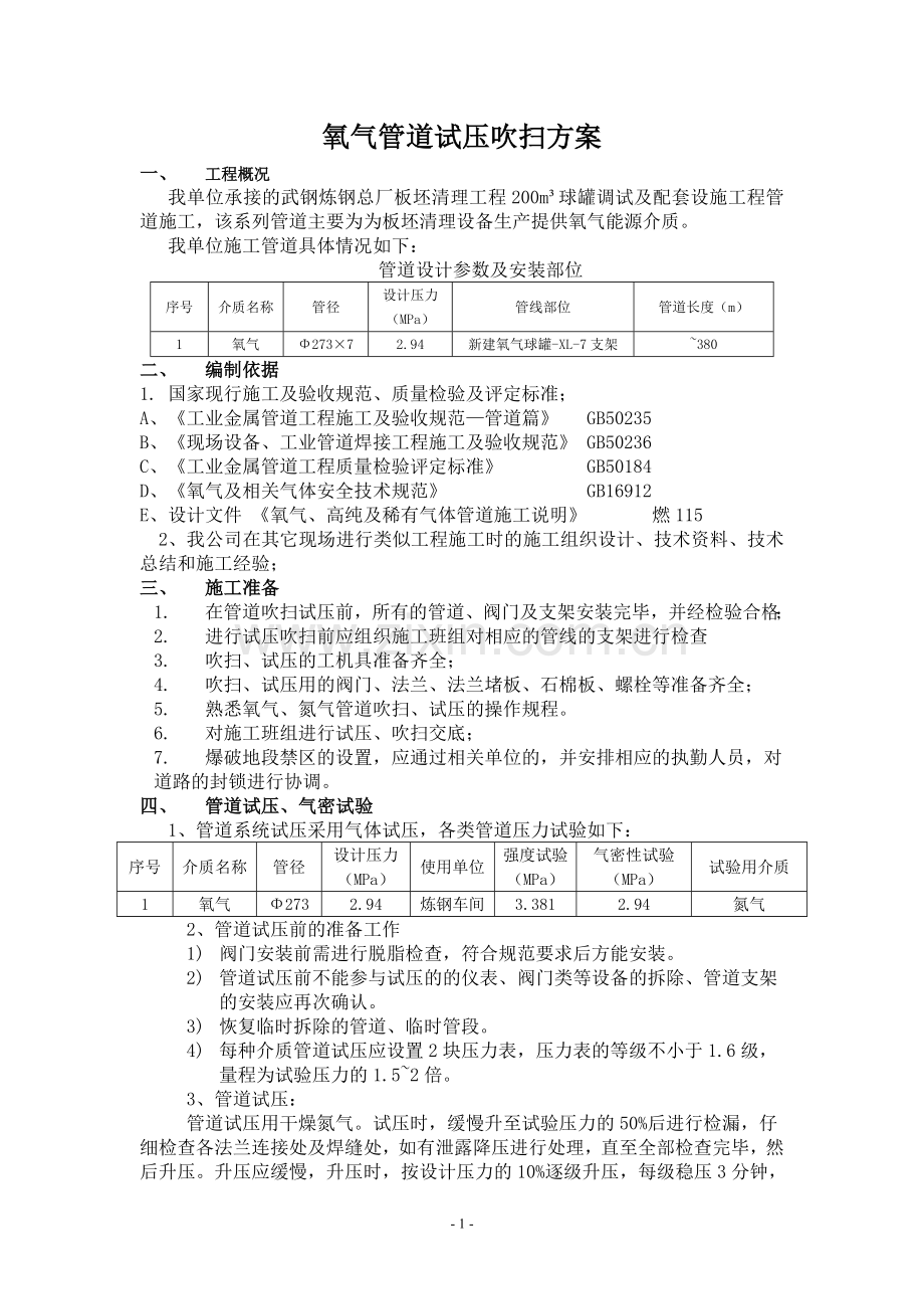 新建氧气爆破吹扫、试压方案.doc_第1页